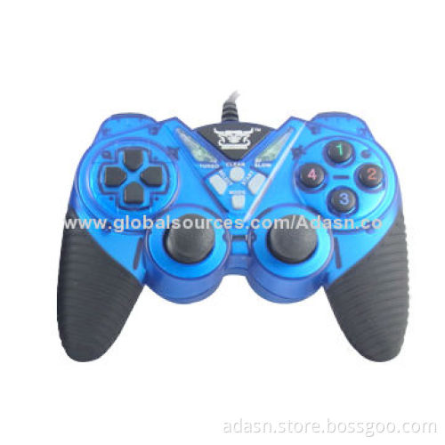 Wired PC USB Game Joystick with Dual Shock, Various Colors, Factory Cheap Price
